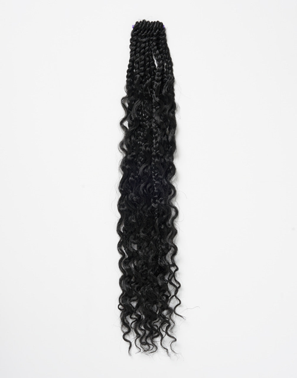 Pre-Looped Color 1 Bermuda Box braid 20 hair extensions for braiding