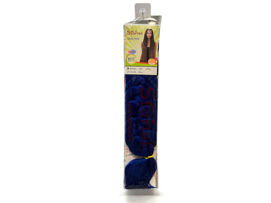 Starlet hair extensions 100% kanekalon model 82; color Blue 165g