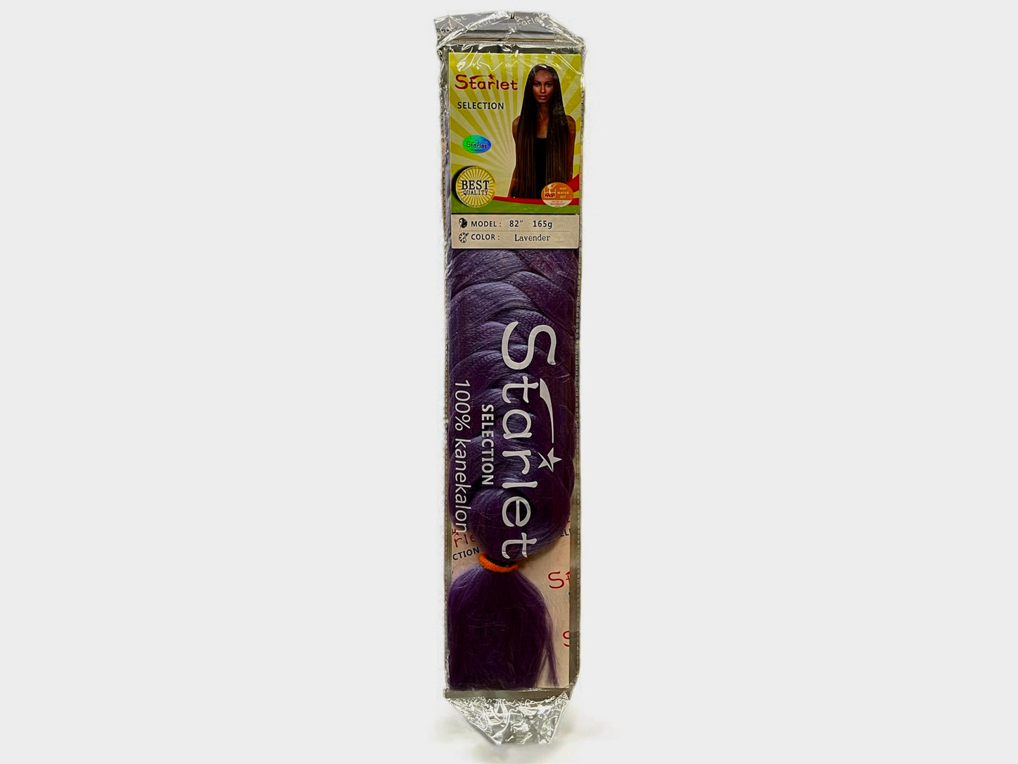 Starlet hair extensions 100% kanekalon model 82; color Lavender 165g