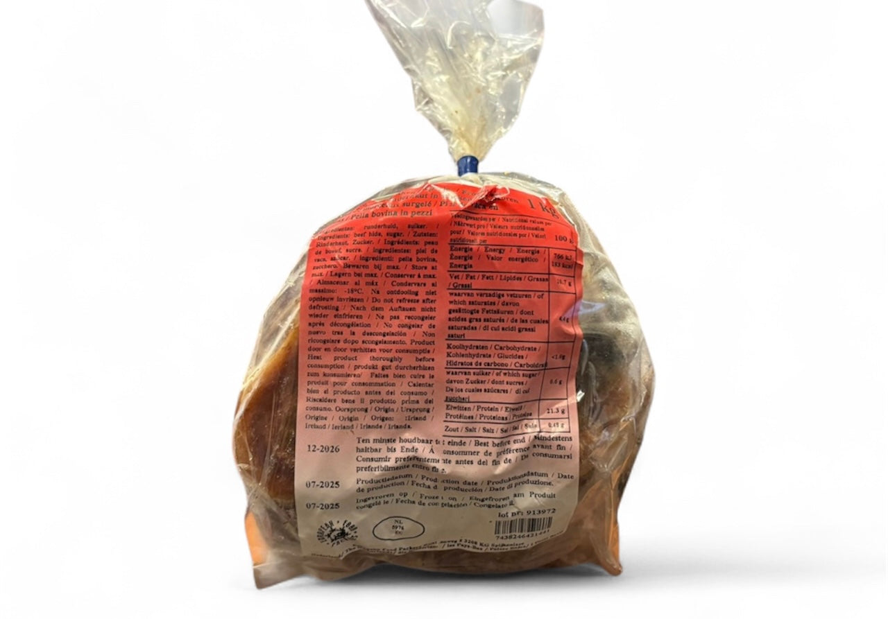 Frozen Cow Skin Pommo 1kg - Red pack