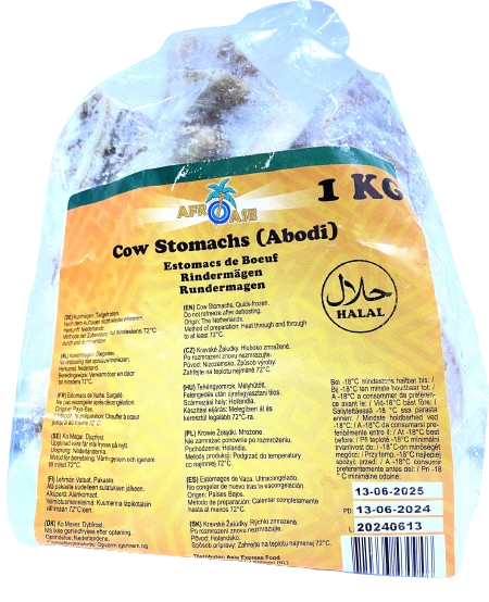 Frozen Cow Stomachs Abodi 1kg - AFROASE