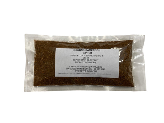 Ground Cameroonian pepper/Dried Scotch bonnet 80g