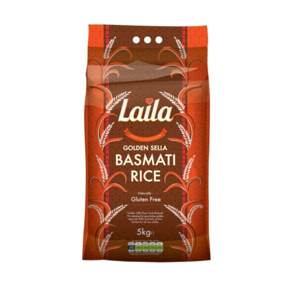 Basmati Rice Golden Sella 5kg - Laila