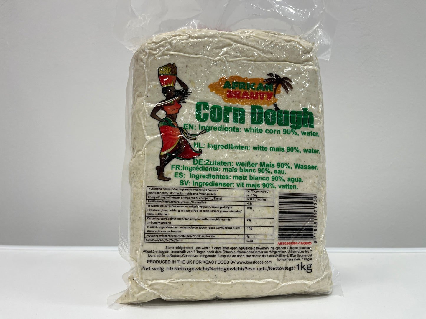 African Beauty Corn Dough Vacuum - 1Kg