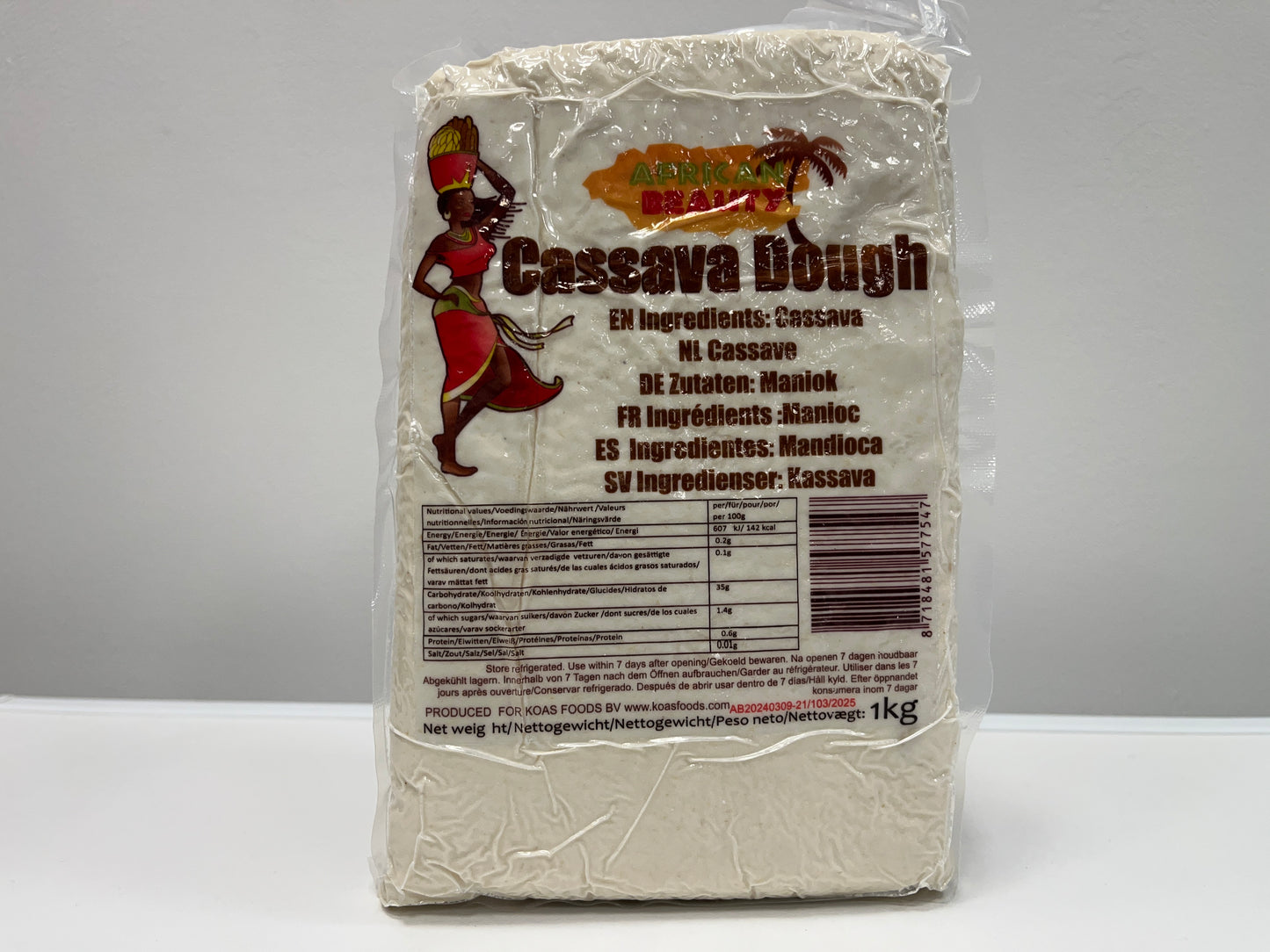 African Beauty Cassava Dough Vacuum - 1Kg