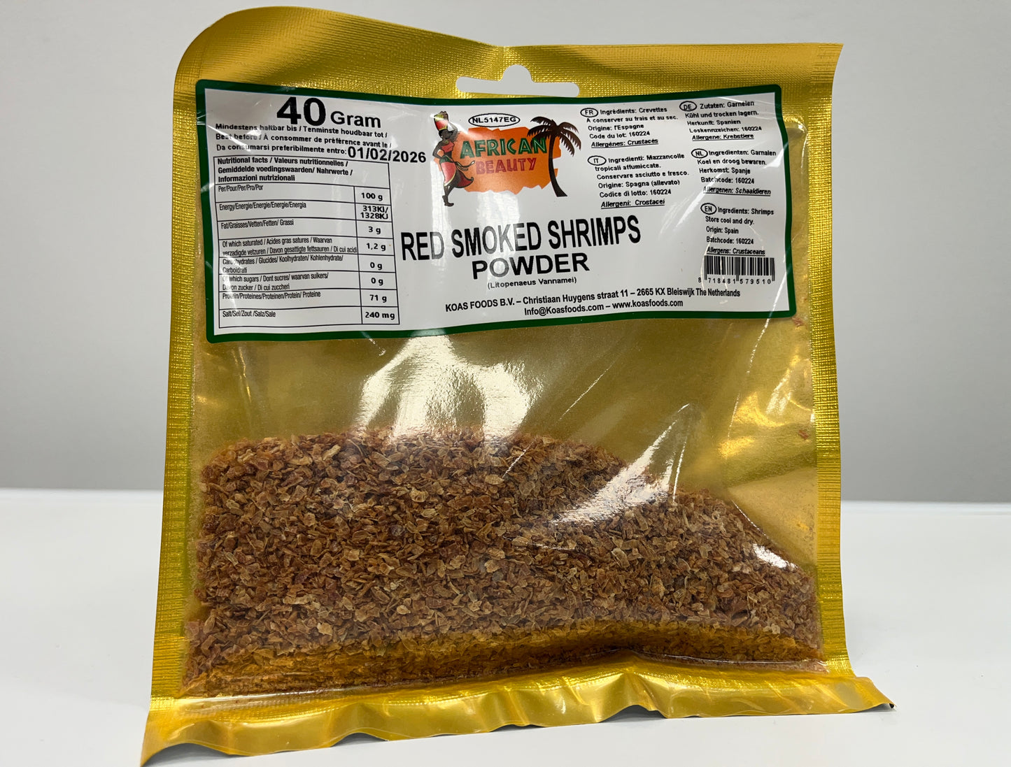 Red Smoked Shrimp powder - 40 grams