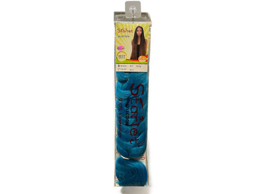 Starlet hair extensions 100% kanekalon model 82; color Light Blue 165g