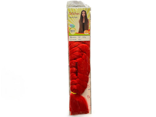 Starlet hair extensions 100% kanekalon model 82; color Red 165g