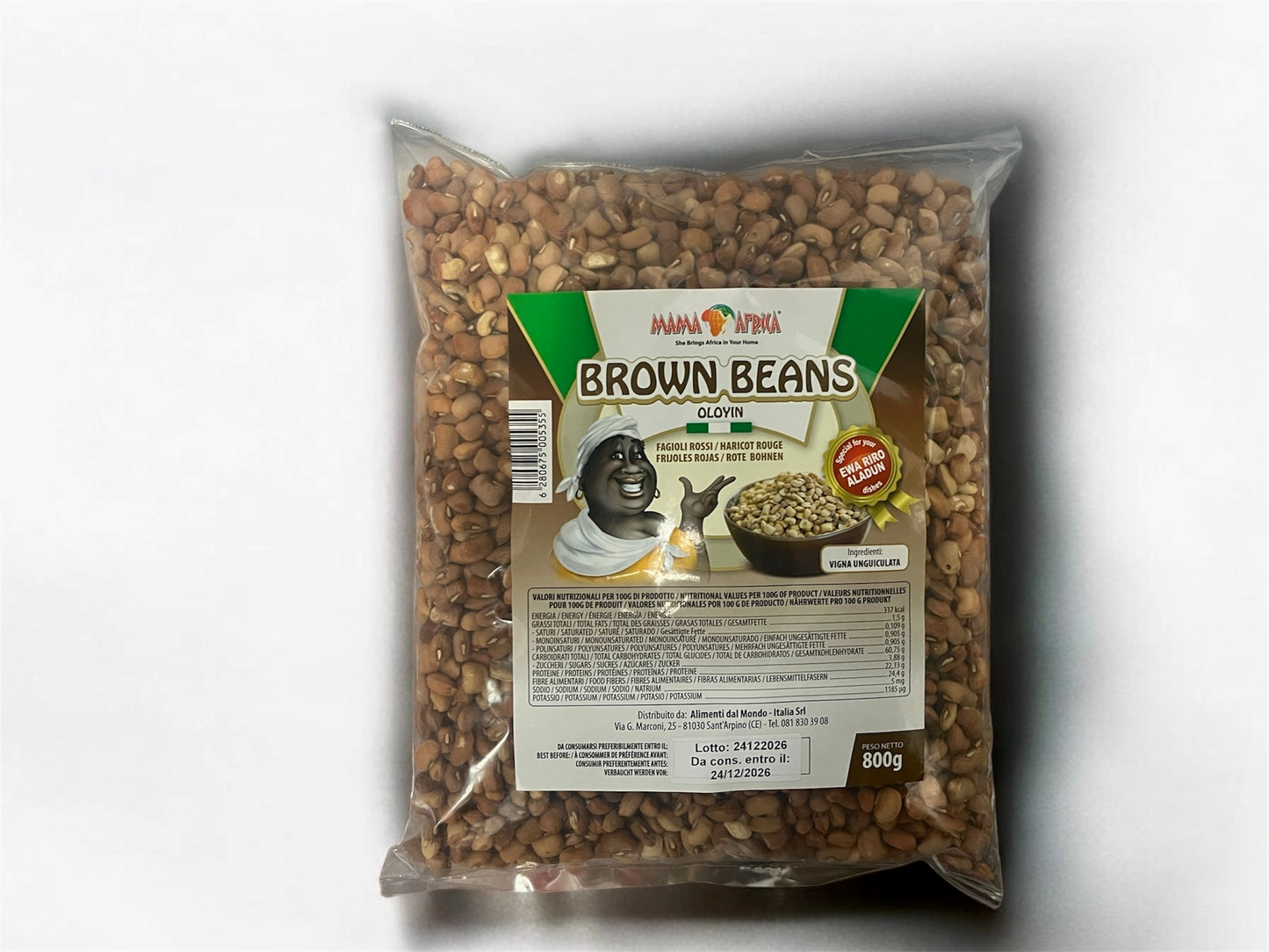 Oloyin Brown beans 800g - Mama Africa