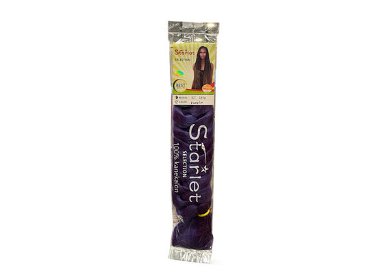 Starlet hair extensions 100% kanekalon model 82; color Purple 165g