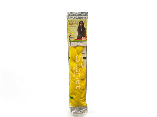 Starlet hair extensions 100% kanekalon model 82; color Yellow 165g