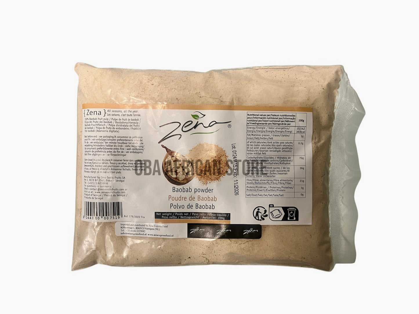 Baobab Powder 200g - Zena