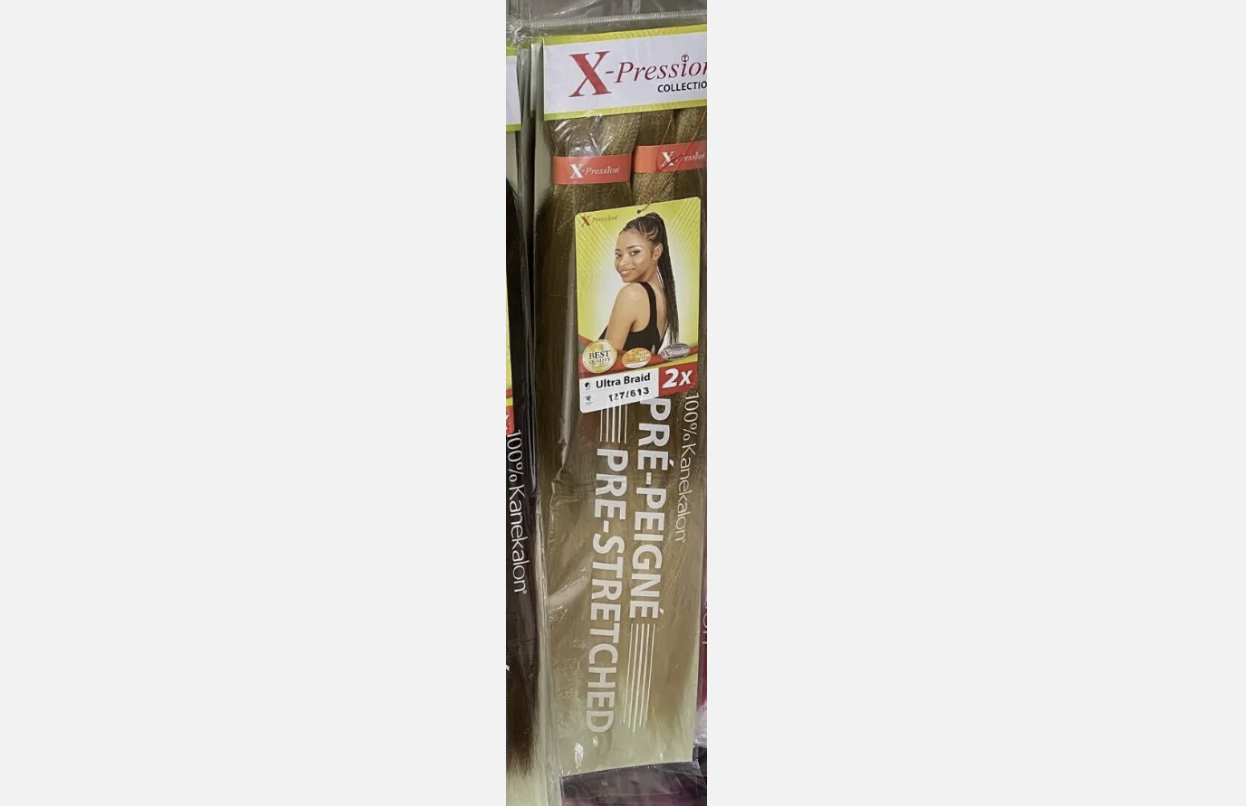 X-PRESSION Ultra Braid Color T27/613 hair extensions for braiding - 82 inches 160g