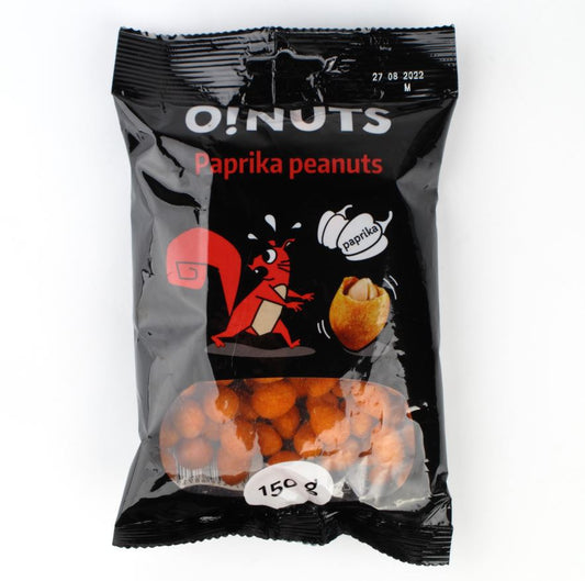 Peanuts O!NUTS, cheese and paprika flavor, 150g