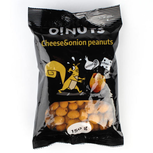 Peanuts O!NUTS, cheese and onion flavor, 150g