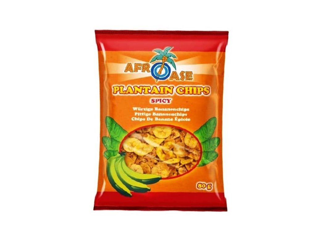 Plantain Chips Spicy 80g - AFROASE